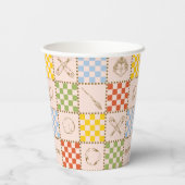 HOGWARTS™ QUIDDITCH™ Team Checker Patroon Papieren Bekers (Achterkant)