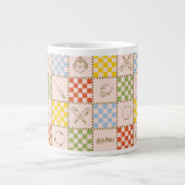 HOGWARTS™ QUIDDITCH™ Team Checker Pattern Grote Koffiekop (Voorkant)