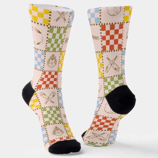 HOGWARTS™ QUIDDITCH™ Team Controlepatroon Sokken (Gebogen)