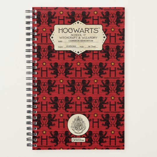 HOGWARTS™ School GRYFFINDOR™ Klasse Planner (Voorkant)