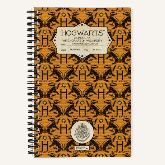 HOGWARTS™ School HUFFLEPUFF™ Klasse Notitieboek (Voorkant)