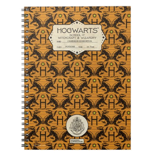 HOGWARTS™ School HUFFLEPUFF™ Klasse Notitieboek (Voorkant)
