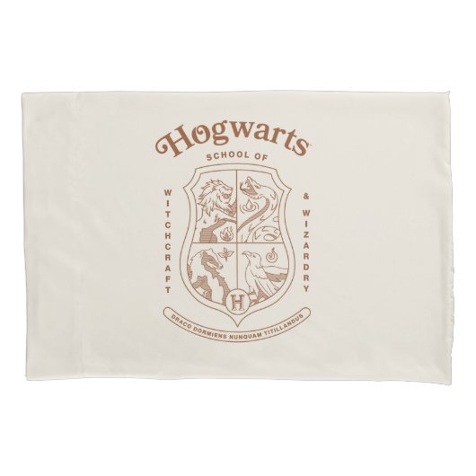 HOGWARTS™ School of Witchcraft and Wizardry Crest Kussensloop (Voorkant)