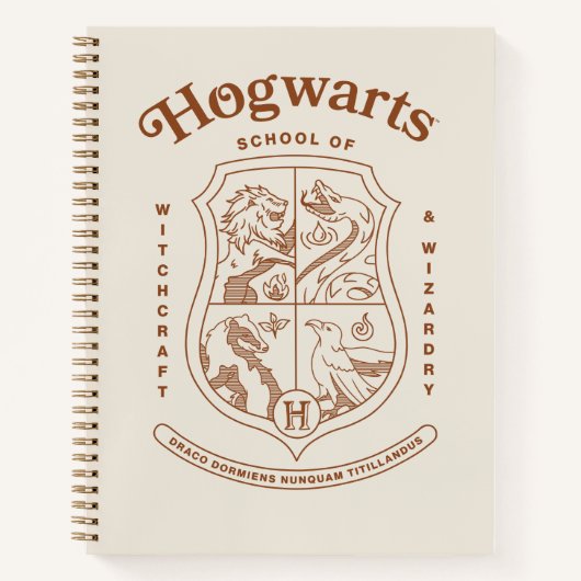 HOGWARTS™ School of Witchcraft and Wizardry Crest Notitieboek (Voorkant)