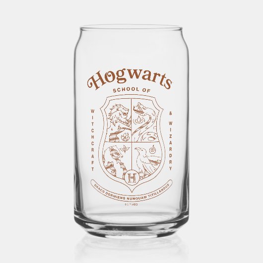 HOGWARTS™ School of Witchcraft and Wizardry Wapen Blikvorm Glas (Voorkant)