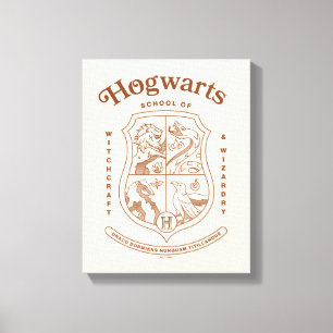 HOGWARTS™ School of Witchcraft and Wizardry Wapen Canvas Afdruk