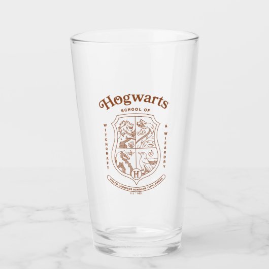 HOGWARTS™ School of Witchcraft and Wizardry Wapen Glas (Voorkant)