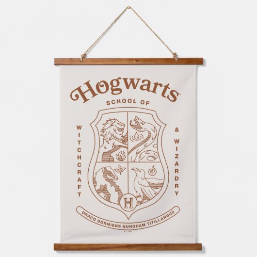 HOGWARTS™ School of Witchcraft and Wizardry Wapen Hangend Wandkleed (Voorkant)