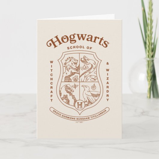 HOGWARTS™ School of Witchcraft and Wizardry Wapen Kaart (Voorkant)