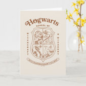 HOGWARTS™ School of Witchcraft and Wizardry Wapen Kaart (Gele Bloem)