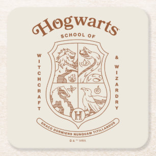 HOGWARTS™ School of Witchcraft and Wizardry Wapen Kartonnen Onderzetters