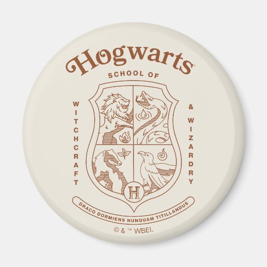 HOGWARTS™ School of Witchcraft and Wizardry Wapen Magneet (Voorkant)