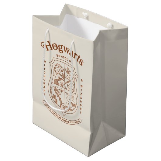 HOGWARTS™ School of Witchcraft and Wizardry Wapen Medium Cadeauzakje (Voorkant Gekanteld)