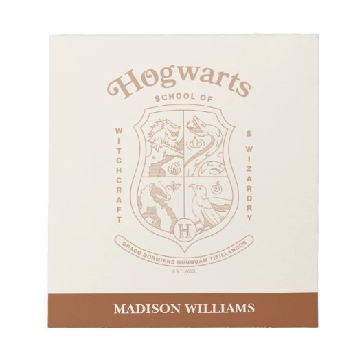 HOGWARTS™ School of Witchcraft and Wizardry Wapen Notitieblok (Voorkant)