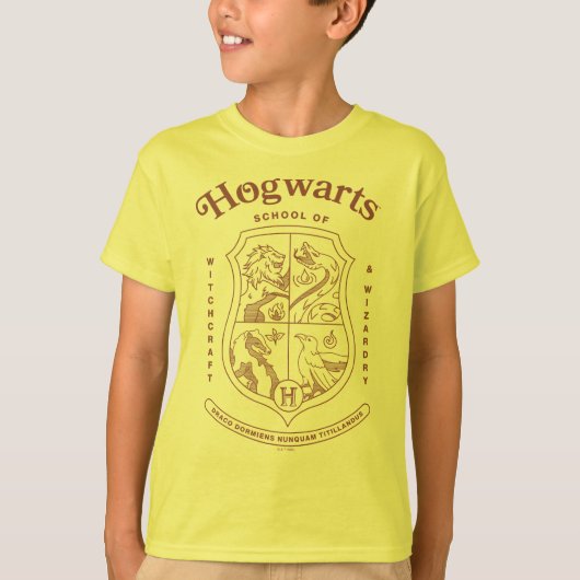 HOGWARTS™ School of Witchcraft and Wizardry Wapen T-shirt (Voorkant)