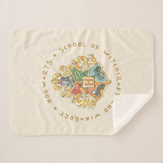 HOGWARTS™ School of Witchcraft and Wizardware Sherpa Deken (Voorkant (horizontaal))
