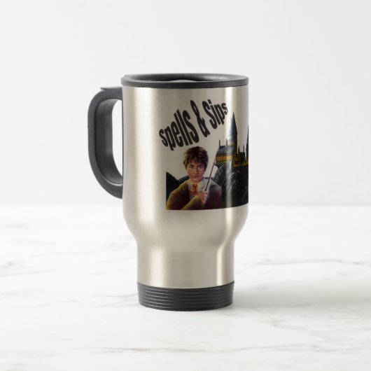 Hogwarts School of Wizardry - Retro Crest tembu Reisbeker (Voorkant links)