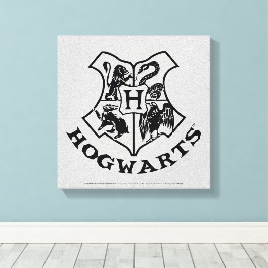 HOGWARTS™-schoolbedekking Canvas Afdruk (Insitu (Houten vloer))