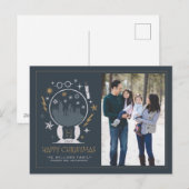 HOGWARTS™ Sneeuwbol | Prettig Kerstfeest Feestdagenkaart (Voorkant / Achterkant)