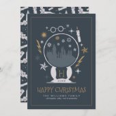 HOGWARTS™ SneeuwWereldbol | Vroegtijdige kerstuitn Kaart (Voorkant / Achterkant)