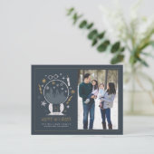 HOGWARTS™ Snow Wereldbol Prettige feestdagen - (Staand voorkant)