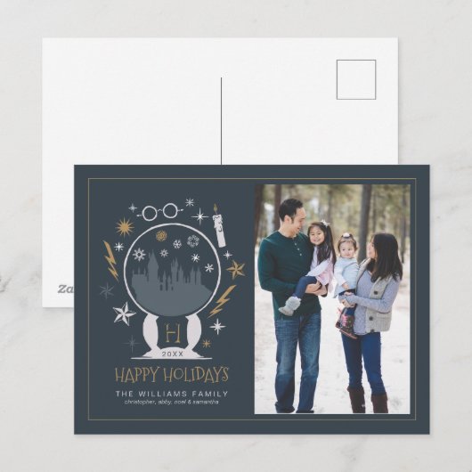 HOGWARTS™ Snow Wereldbol Prettige feestdagen - (Voorkant / Achterkant)