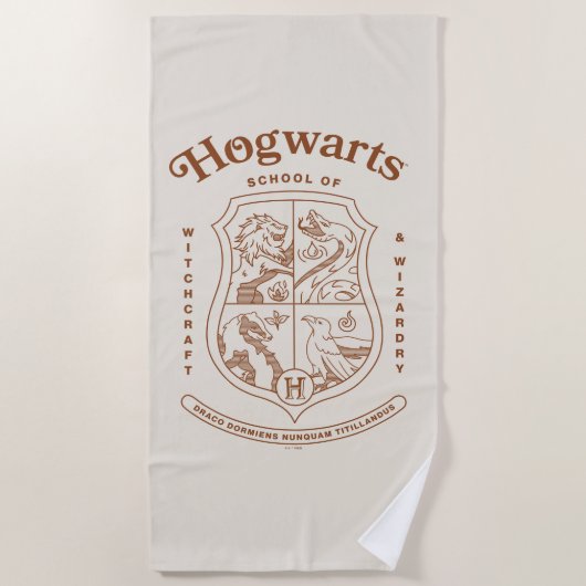 HOGWARTS™ Toverhogeschool Wapen Strandlaken (Voorkant)