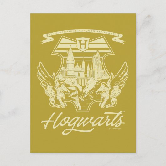 HOGWARTS™ Winged Shield Graphic Briefkaart (Voorkant)