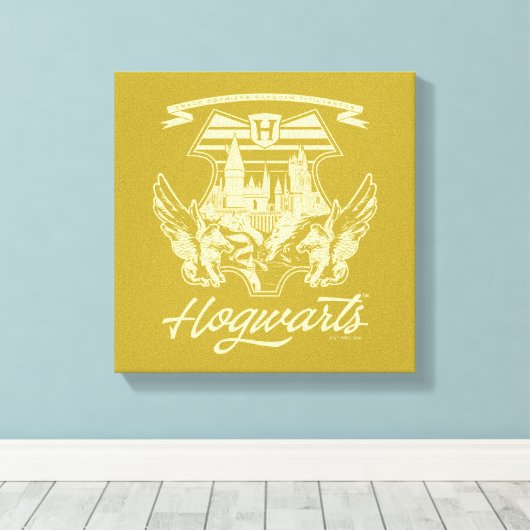 HOGWARTS™ Winged Shield Graphic Canvas Afdruk (Insitu (Houten vloer))