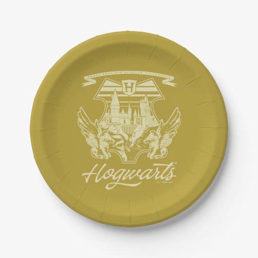 HOGWARTS™ Winged Shield Graphic Papieren Bordje (Voorkant)