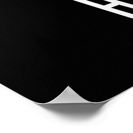 Hogwash Funny Pig Pun Dark BG Poster (Hoek)