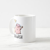Hogwash Funny Pig Pun Koffiemok (Voorkant links)