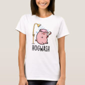 Hogwash Funny Pig Pun T-shirt (Voorkant)