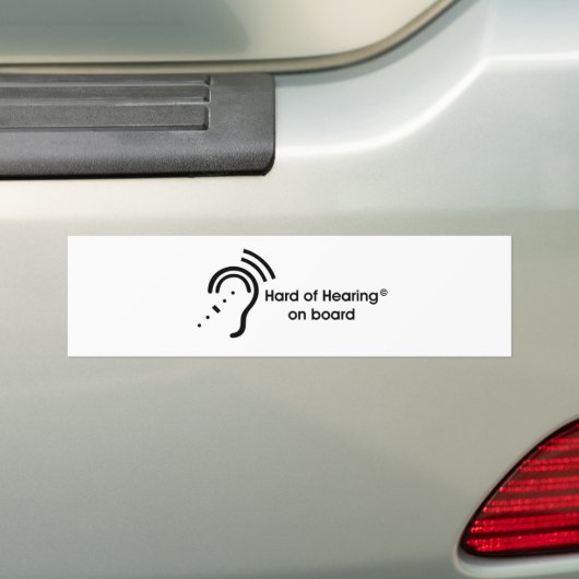HOH aan boord Bumpersticker (Op auto)