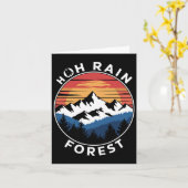 Hoh Rain Forest Rainforest Olympic National Park W Kaart (Gele Bloem)