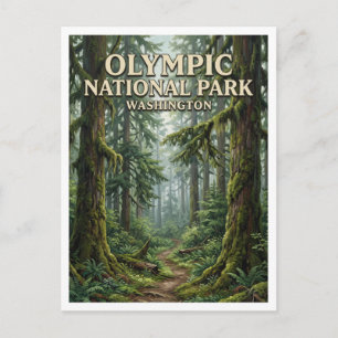 Hoh-regenwoud Forks Washington Briefkaart