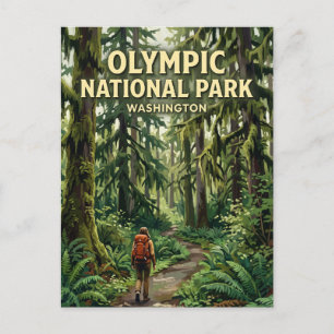 Hoh-regenwoud Forks Washington Briefkaart