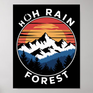 Hoh-regenwoud Regenwoud Olympic National Park W Poster