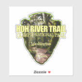 Hoh River Trail (pijlpunt) Sticker (Vel)