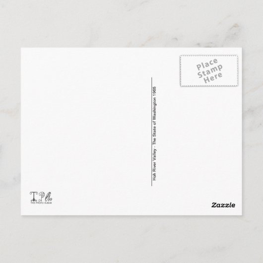 Hoh River Valley, 1965 Briefkaart (Achterkant)