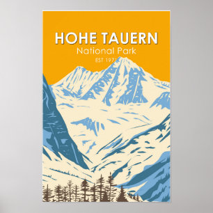Hohe Tauern Nationaal Park Alpen Oostenrijk Vintag Poster