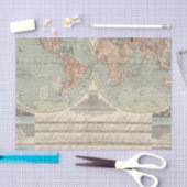 Hohen und Tiefen - Highs and Lows Atlas Map Tissuepapier (Craft)