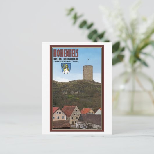 Hohenfels Tower Briefkaart (Staand voorkant)