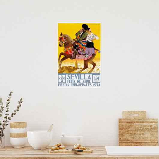 HOHENLEITER. Sevilla, Feria de Abril, Poster (Keuken)