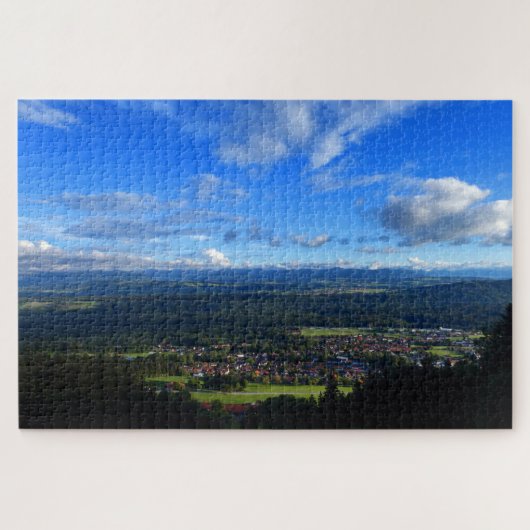 Hohenpeissenberg, uitzicht over Beieren, Duitsland Legpuzzel (Horizontaal)