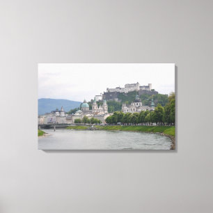 Hohensalzburg Castle, Salzburg, Oostenrijk Canvas Afdruk