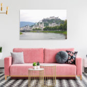 Hohensalzburg Castle, Salzburg, Oostenrijk Canvas Afdruk (Insitu (Woonkamer))