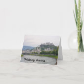 Hohensalzburg Castle, Salzburg, Oostenrijk Note Ka Kaart (Voorkant)