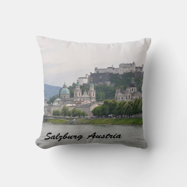 Hohensalzburg Castle, Salzburg, Oostenrijk Pillow Kussen (Voorkant)