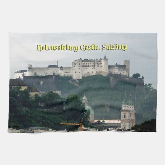 Hohensalzburg Castle, Salzburg, Oostenrijk Theedoek (Horizontaal)